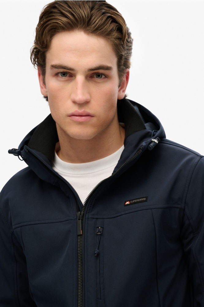 HOODED SOFT SHELL TREKKER JKT M5012103A ECLIPSE NAVY